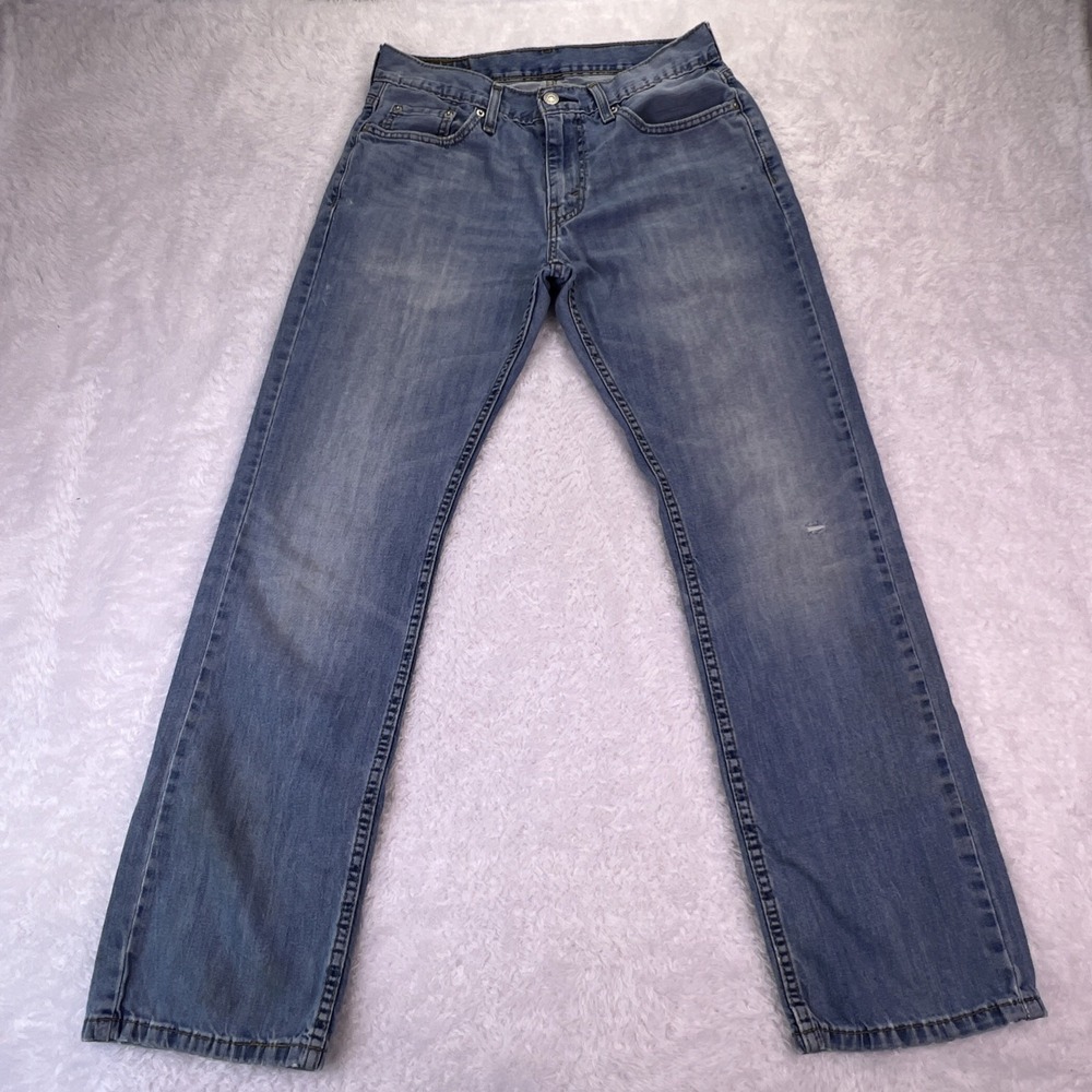 Levi's 559 Jeans Men's Size 30x32 Blue‎ Relaxed Straight Med Wash Distressed